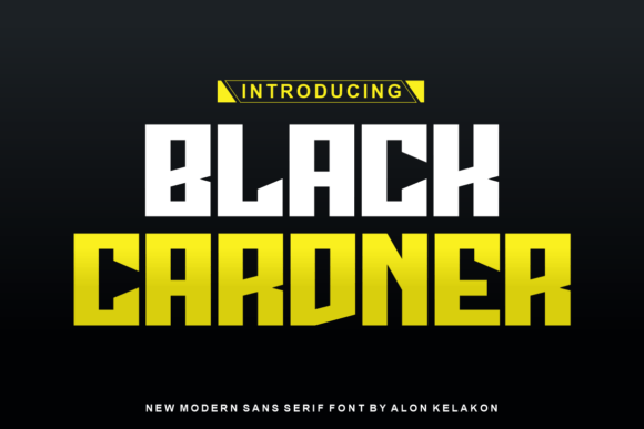 Black Cardner: A Modern Display Font for Impactful Design