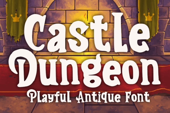 Castle Dungeon: A Playful Antique Font for Medieval-Themed Designs