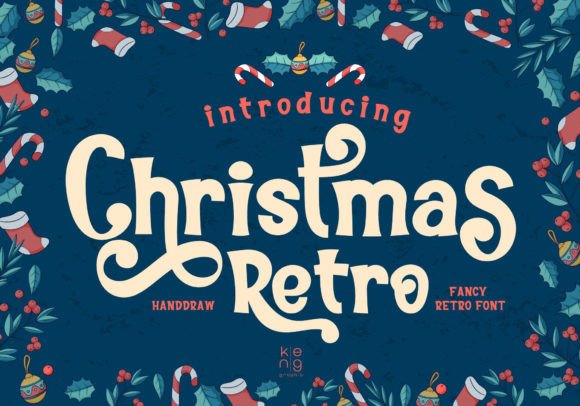 Christmas Retro Font Adds Vintage Charm to Holiday Designs
