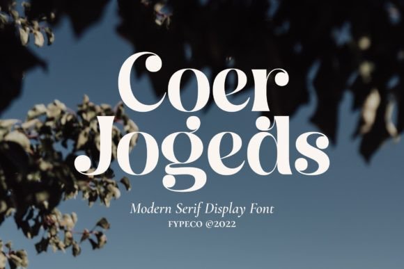 Coer Jogeds: A Unique Serif Display Font for Creative Projects