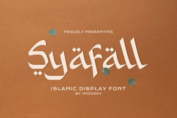 Discover the Elegance of Syafall: A Stylish Arabic-Style Display Font