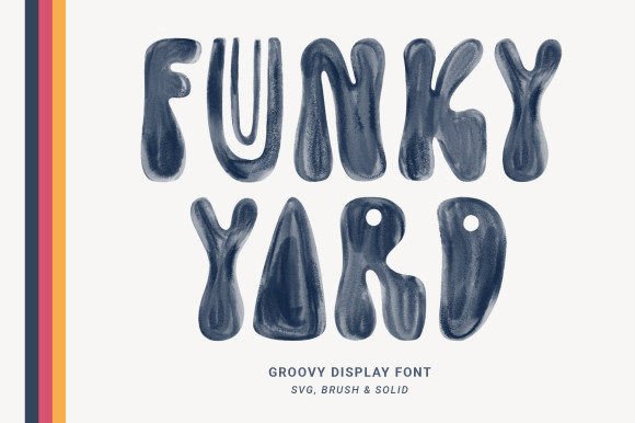 Funky Yard: A Whimsical Display Font with Retro Charm