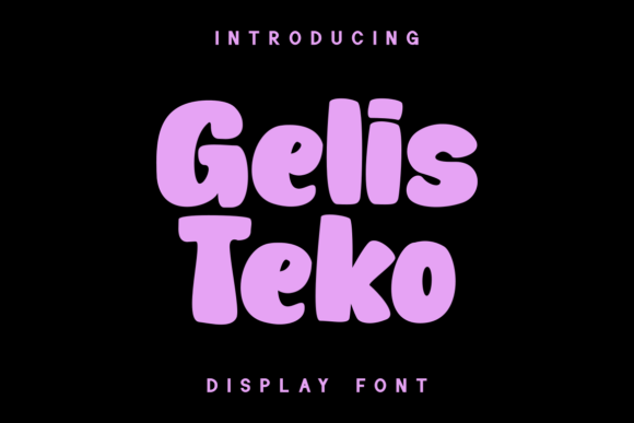 Gelis Teko: A Bold Display Font for Eye-Catching Design Projects
