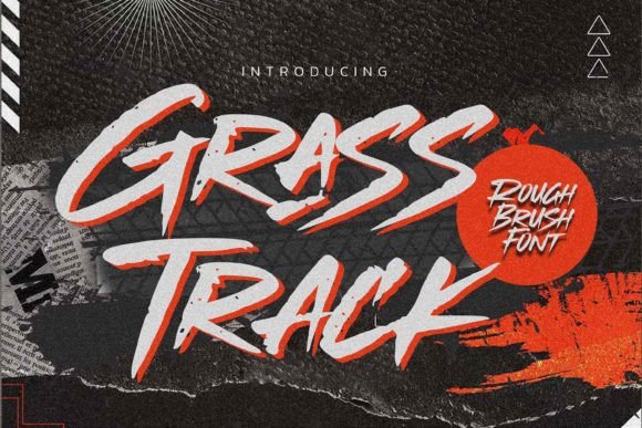 Grasstrack: A Bold and Textured Font for Modern Creative Projects