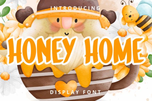 Honey Home: A Delightful Handmade Display Font for Kids and Creatives