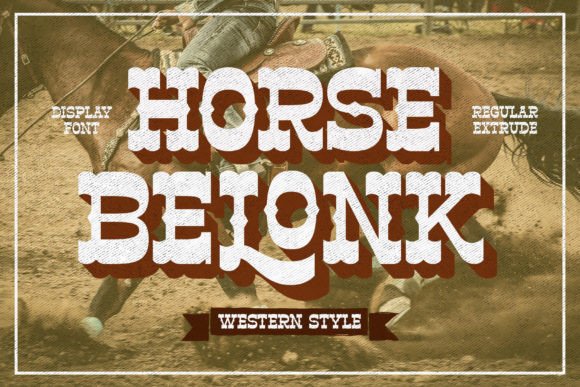 Horse Belonk: Elevate Your Designs with a Bold, Vintage Display Font