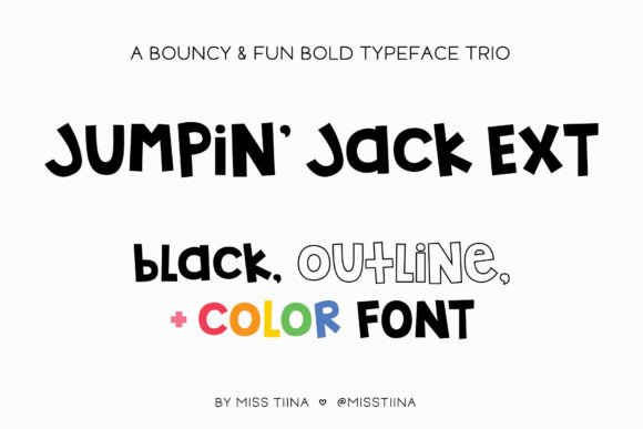 Jumpin Jack Extended: A Vibrant Font for Bold Designs