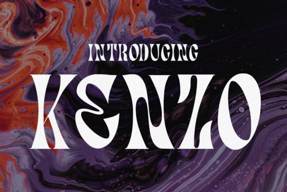 Kenzo: A Psychedelic Typeface That Channels the Spirit of the 60s and 70s