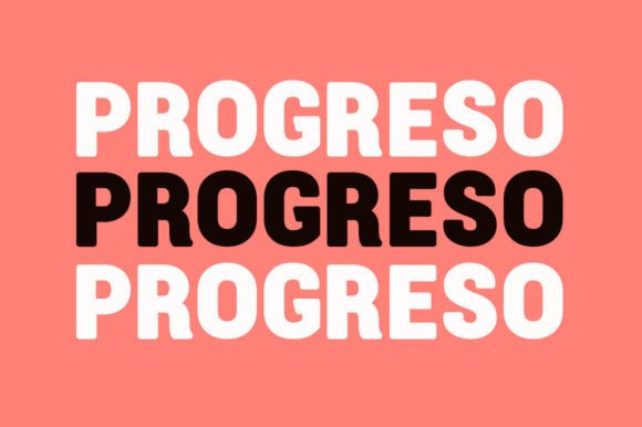 Progreso: A Bold Font for Modern Branding and Design