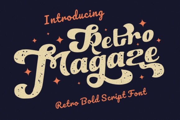 Retro Magaze: A Bold Vintage Font for Creative Expression