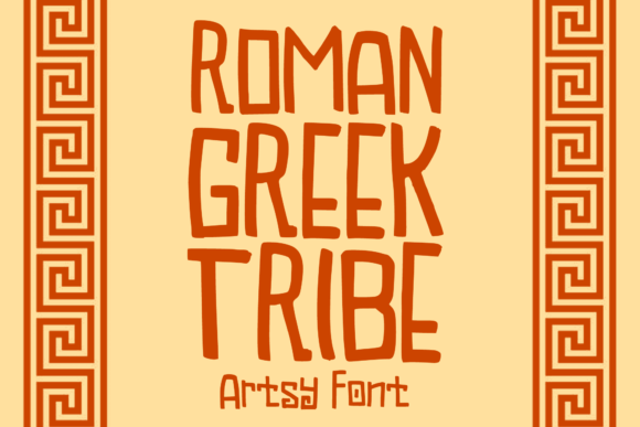 Roman Greek Tribe: A Versatile Artsy Display Font for Creative Projects