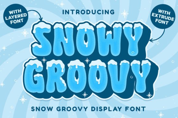 Snowy Groovy: A Winter-Inspired Font for Creative Projects