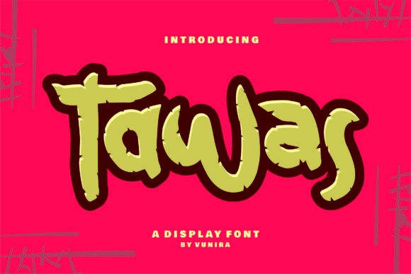 Tawas: A Bold, Playful Font for Modern Design