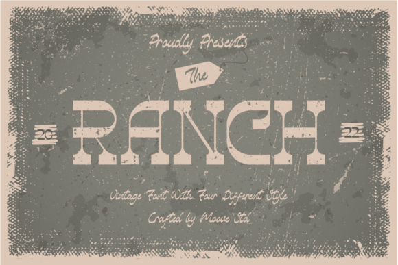 The Ranch Duo: A Bold, Vintage Font Pair for Designers and Creators