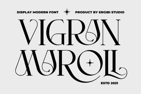 Vigrand Maroll: A Stylish Display Font for Modern Elegance