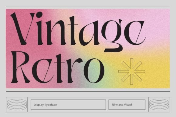Vintage Retro: A Stylish Display Font Inspired by the Renaissance